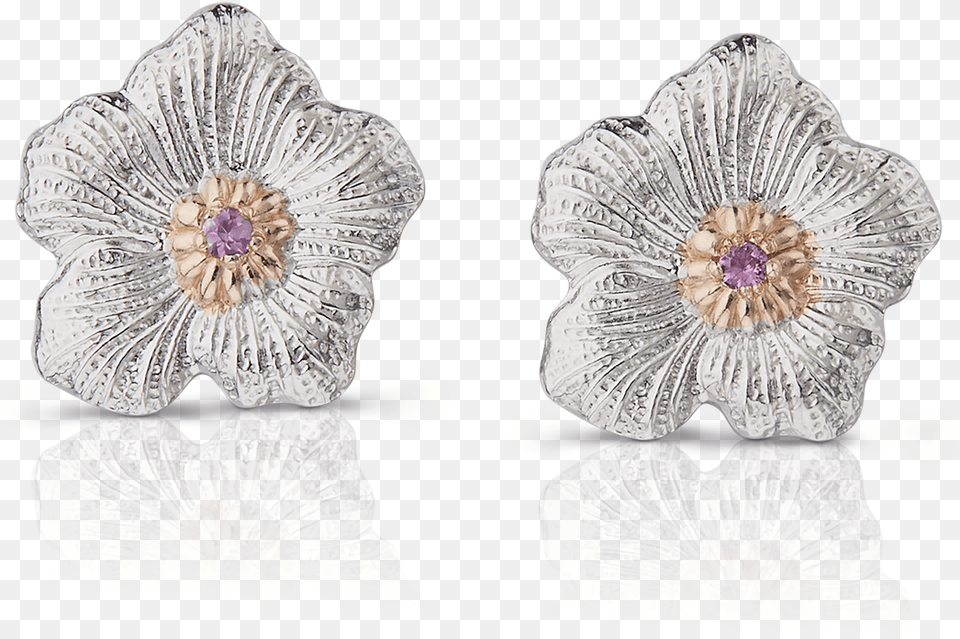 Gardenia Small Button Earrings, Accessories, Jewelry, Earring, Gemstone Png Image