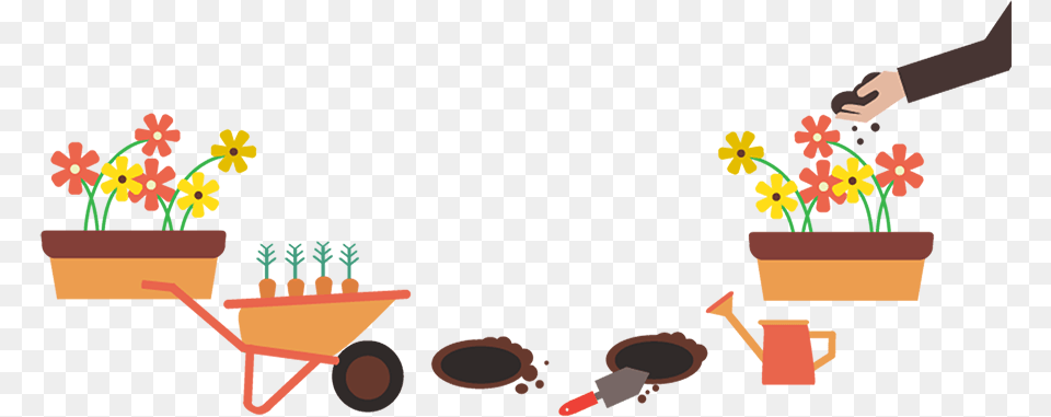 Gardening, Plant, Potted Plant, Art, Graphics Free Png