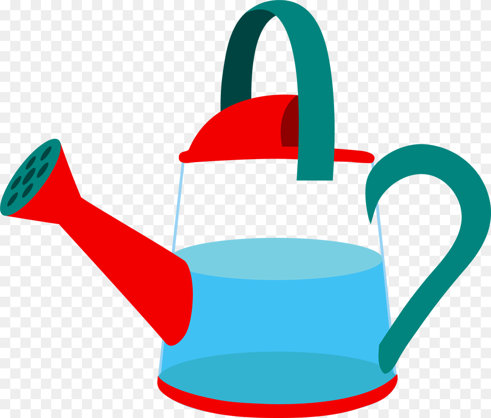 Gardening Clipart Water Garden Cartoon Watering Can, Tin, Watering Can Png Image