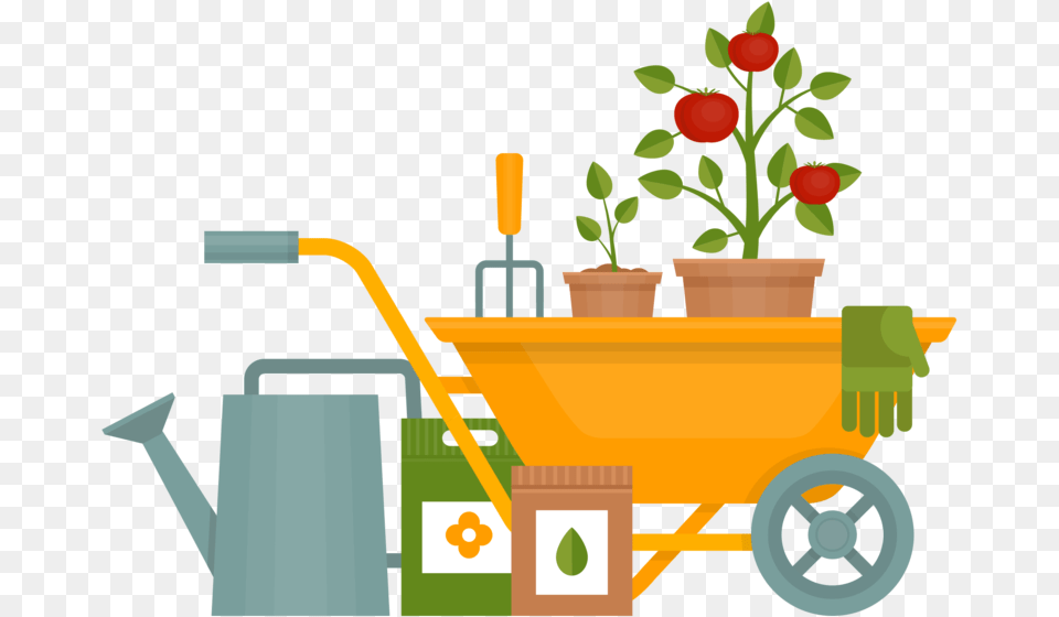 Gardening Hd Image Hd Garden Clipart, Plant, Bulldozer, Machine, Transportation Free Transparent Png