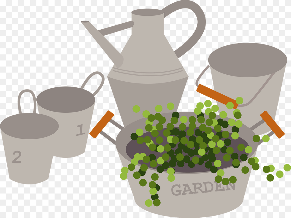 Gardening Supplies Clipart, Tin, Pottery Free Transparent Png