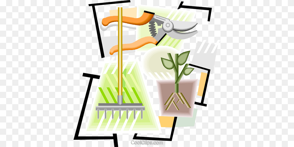 Gardening Tools Pruning Shears Rake Royalty Vector Clip Art, Garden, Nature, Outdoors, Dynamite Free Png Download