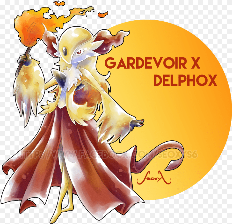Gardevoir X Delphox Pokemon Fusion Remake Of A Fan39s, Baby, Person, Animal, Bird Png