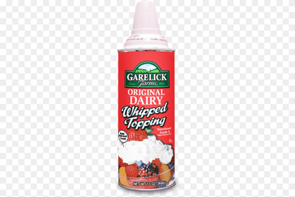 Garelick Farms Aerosol Whipped Topping Garelick Farms Whipped Cream Light 7 Oz, Dessert, Food, Whipped Cream, Tin Free Transparent Png