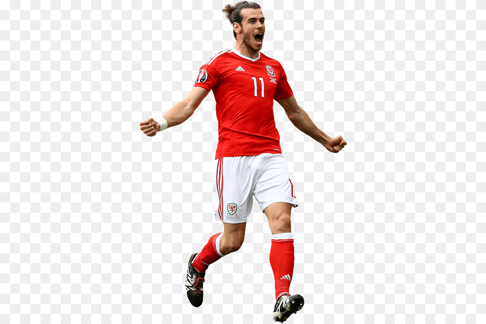 Gareth Bale Gareth Bale Welsh Kit, Shorts, Clothing, Adult, Person Free Transparent Png