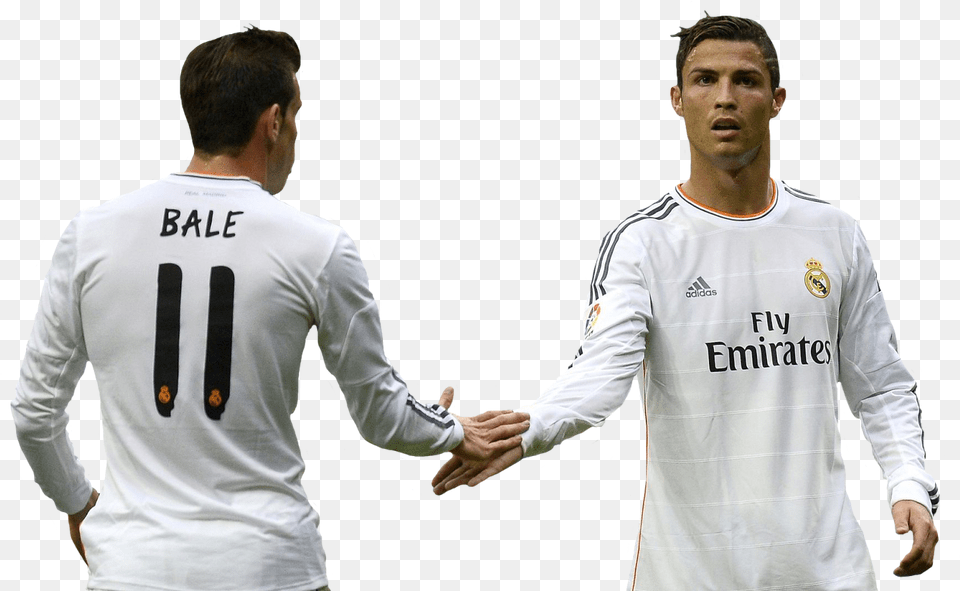 Gareth Bale Y Cristiano Ronaldo, T-shirt, Shirt, Clothing, Person Free Transparent Png