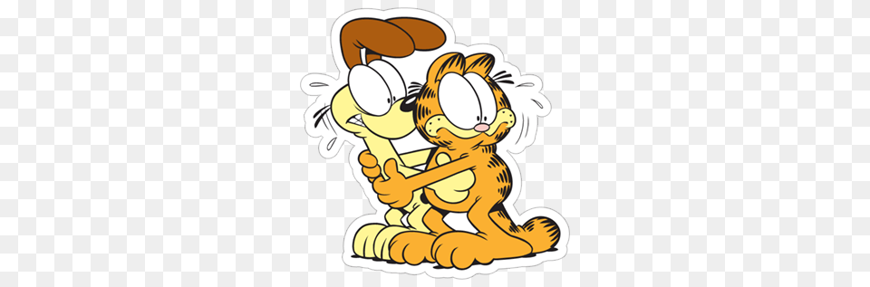 Garfield, Cartoon, Cleaning, Person Png Image