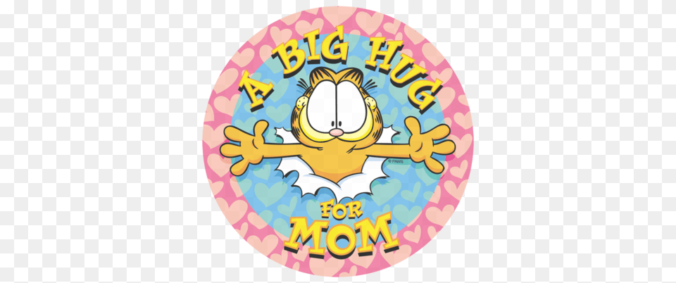 Garfield A Big Hug For Mom Mens Regular Fit T Shirt, Logo, Badge, Symbol, Baby Free Png Download