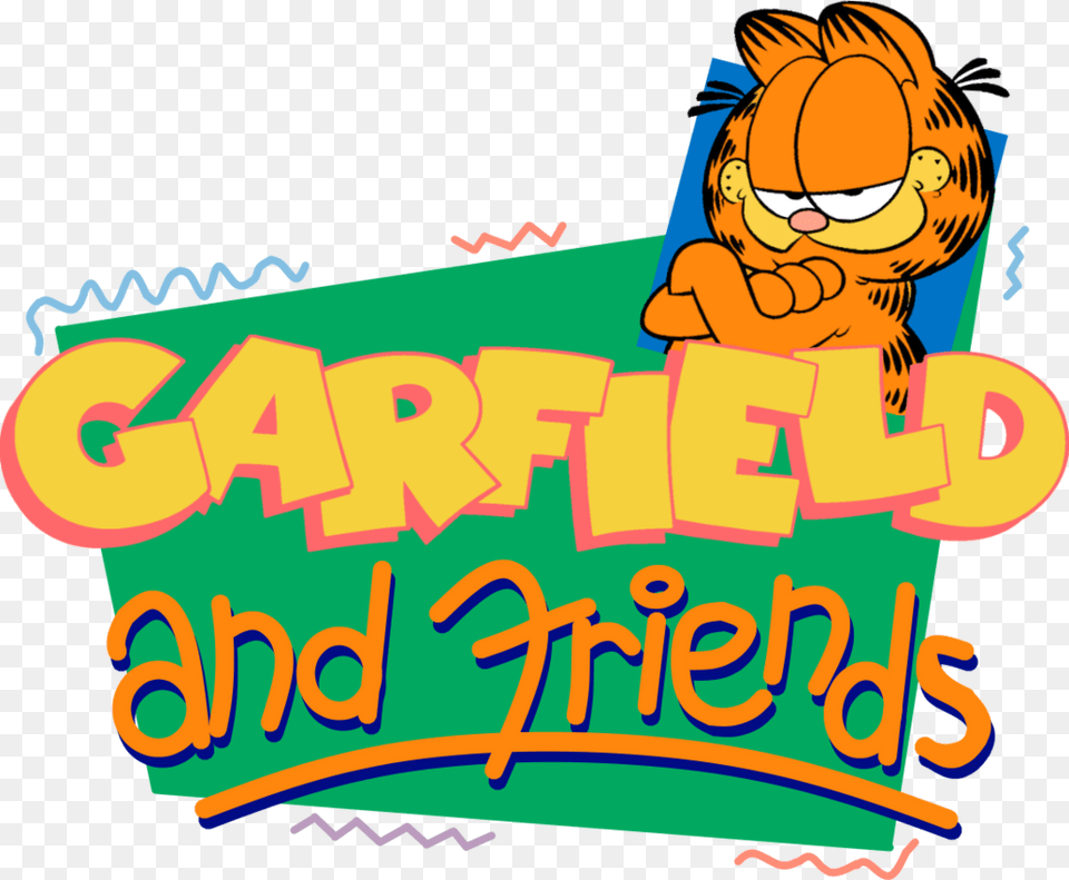 Garfield And Friends Garfield And Friends Logo, Baby, Person, Advertisement, Poster Free Png Download