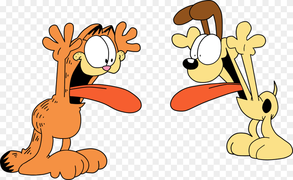 Garfield And Odie, Cartoon, Baby, Person Png Image
