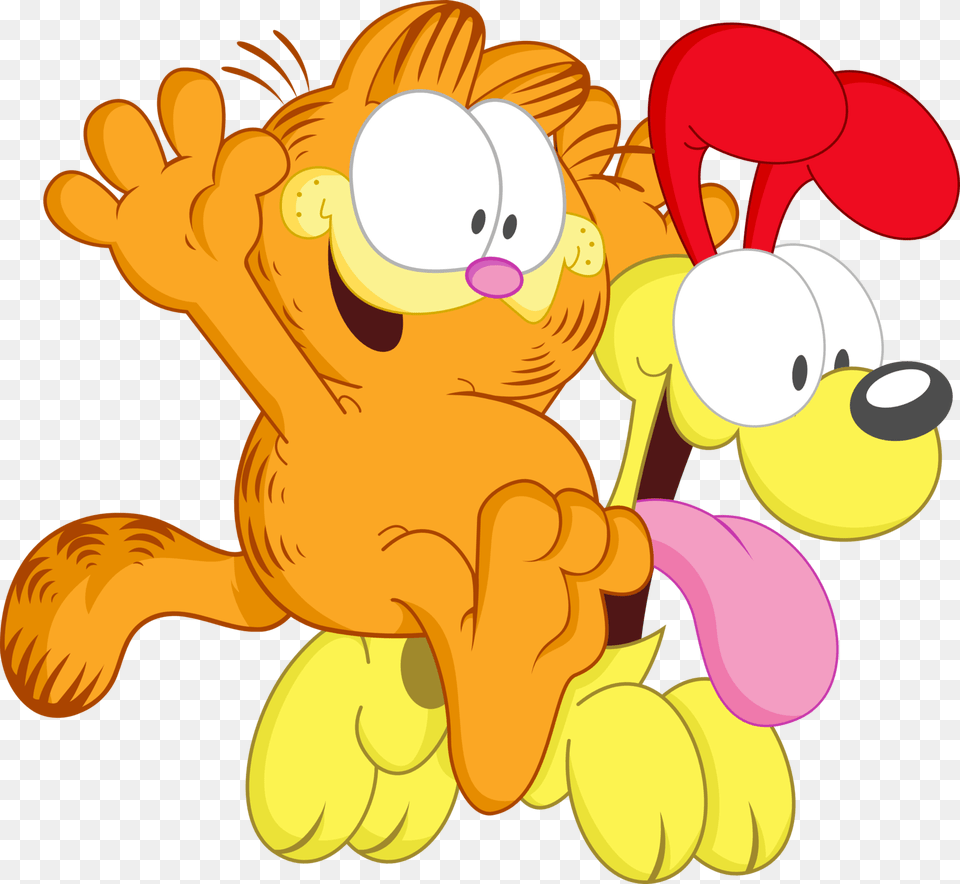 Garfield And Odie Color Outlines Color Is Garfield, Cartoon, Baby, Person, Face Free Png Download