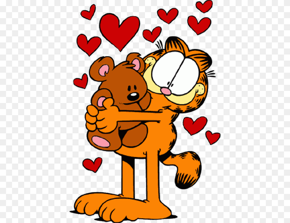 Garfield And Pookie, Animal, Bear, Mammal, Wildlife Free Png