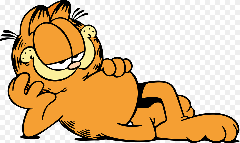 Garfield Animation, Cartoon, Animal, Lion, Mammal Png Image