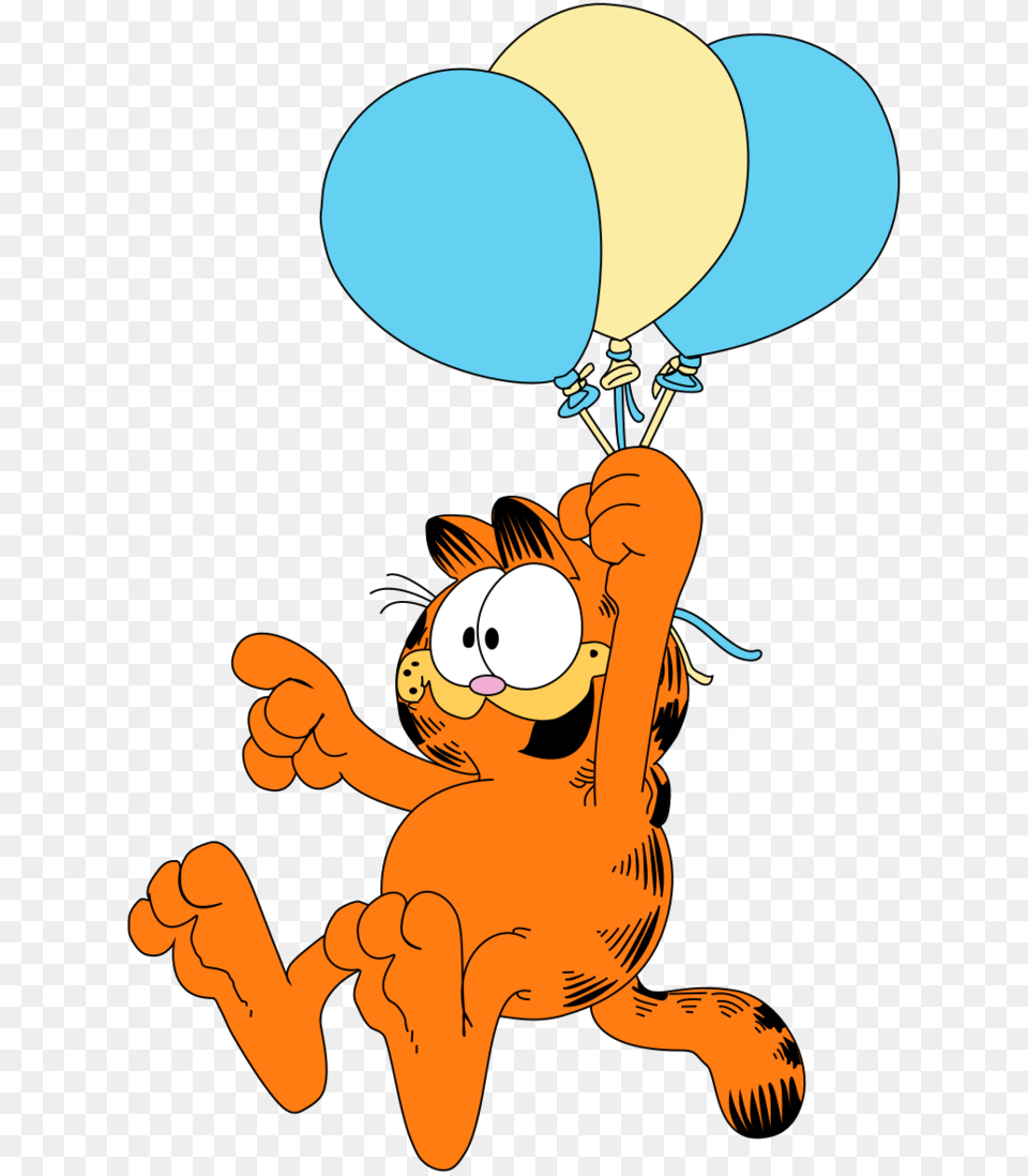 Garfield Balloons, Balloon, Cartoon, Baby, Person Free Png