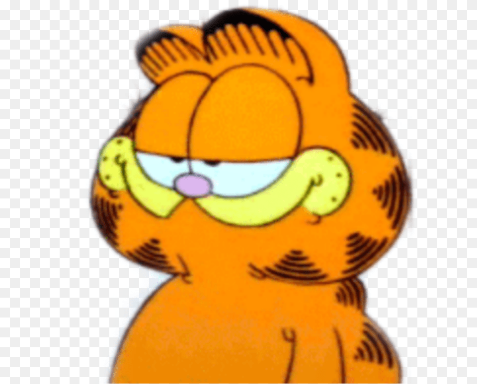 Garfield Bruh Aesthetic Meme Garfield Aesthetic, Cartoon, Baby, Person Free Png