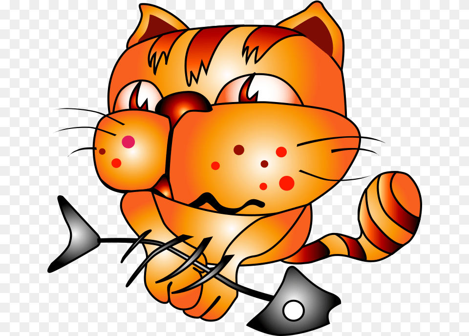 Garfield Clipart Orange Cat Cat Vector, Baby, Person Png Image