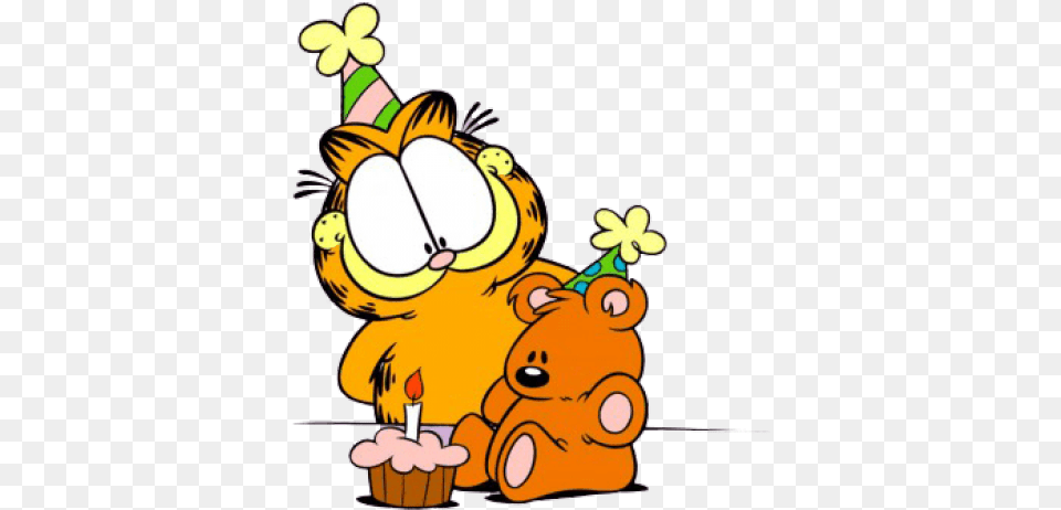 Garfield Clipart Top Chef Garfield Birthday Happy Birthday Garfield Pooky, Cartoon, Animal, Mammal, Wildlife Free Transparent Png