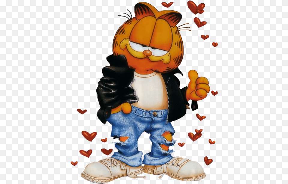 Garfield Con Frases De Amor, Cartoon, Baby, Person Free Png