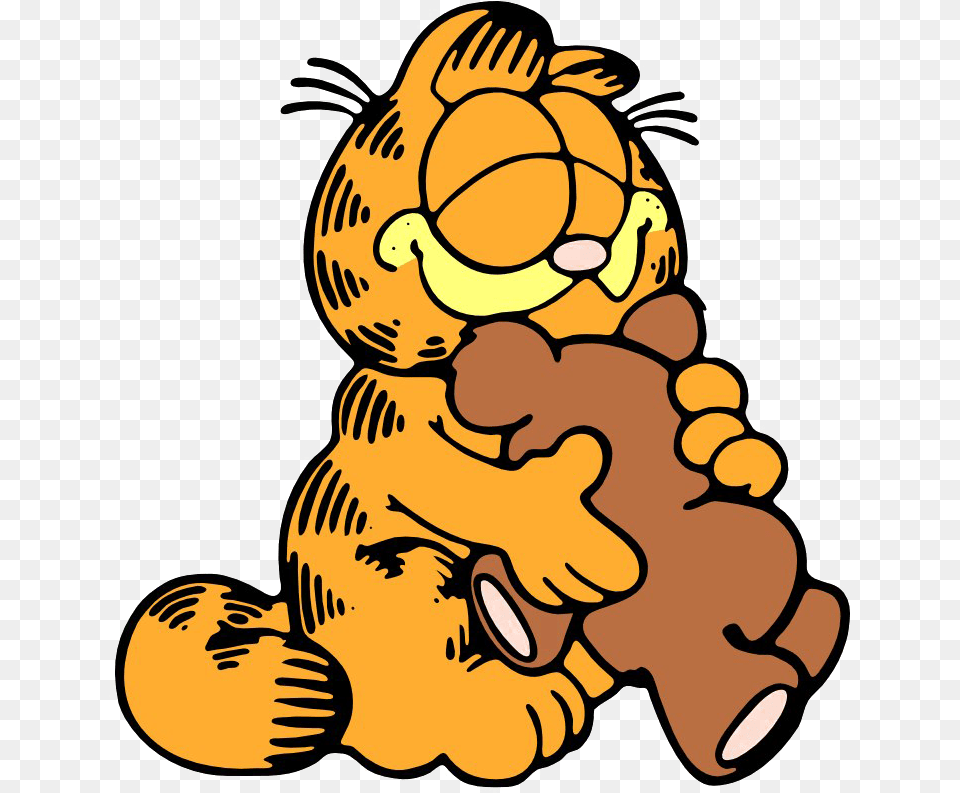 Garfield Image Garfield And Pooky, Baby, Person, Face, Head Free Png