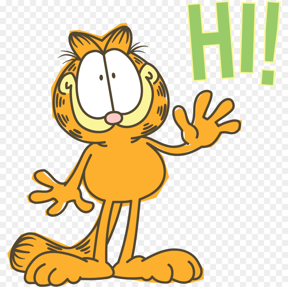 Garfield Pic Garfield Line Stickers, Cartoon, Baby, Person, Publication Free Png