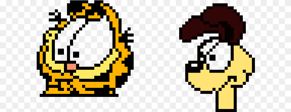 Garfield Pixel Art, Qr Code Free Transparent Png