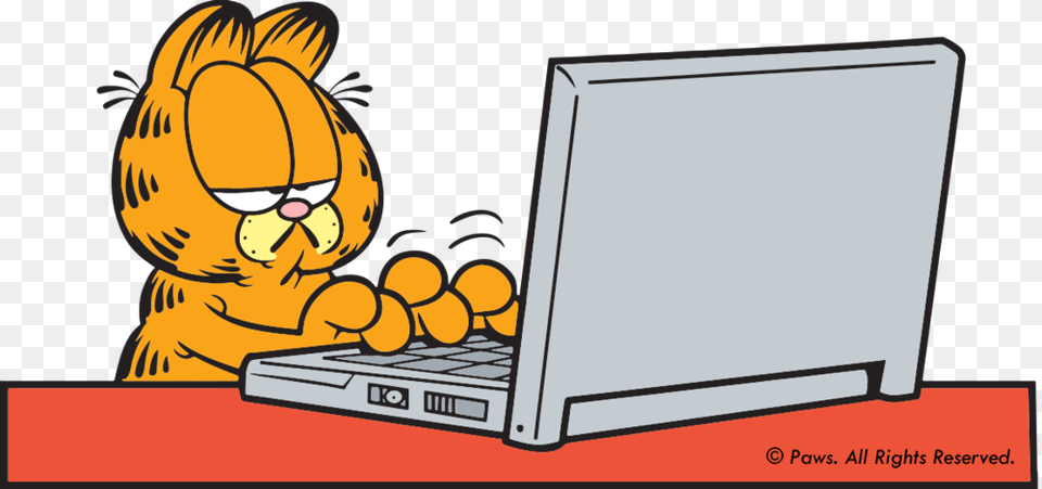 Garfield S Cyber Safety Adventures For Kids Is Now Poem About Garfield, Computer, Electronics, Laptop, Pc Free Transparent Png