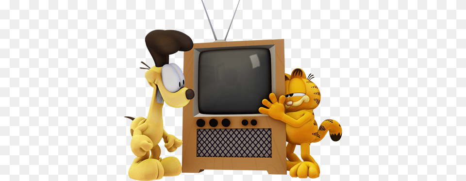 Garfield Show Garfield Tv, Computer Hardware, Electronics, Hardware, Monitor Free Png Download