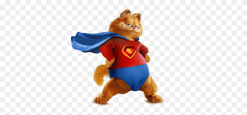 Garfield Superman, Animal, Cat, Mammal, Pet Free Png Download