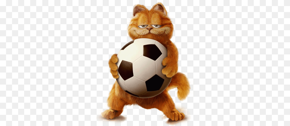 Garfield With Ball Picture In Garfield Football, Soccer, Soccer Ball, Sport Free Transparent Png