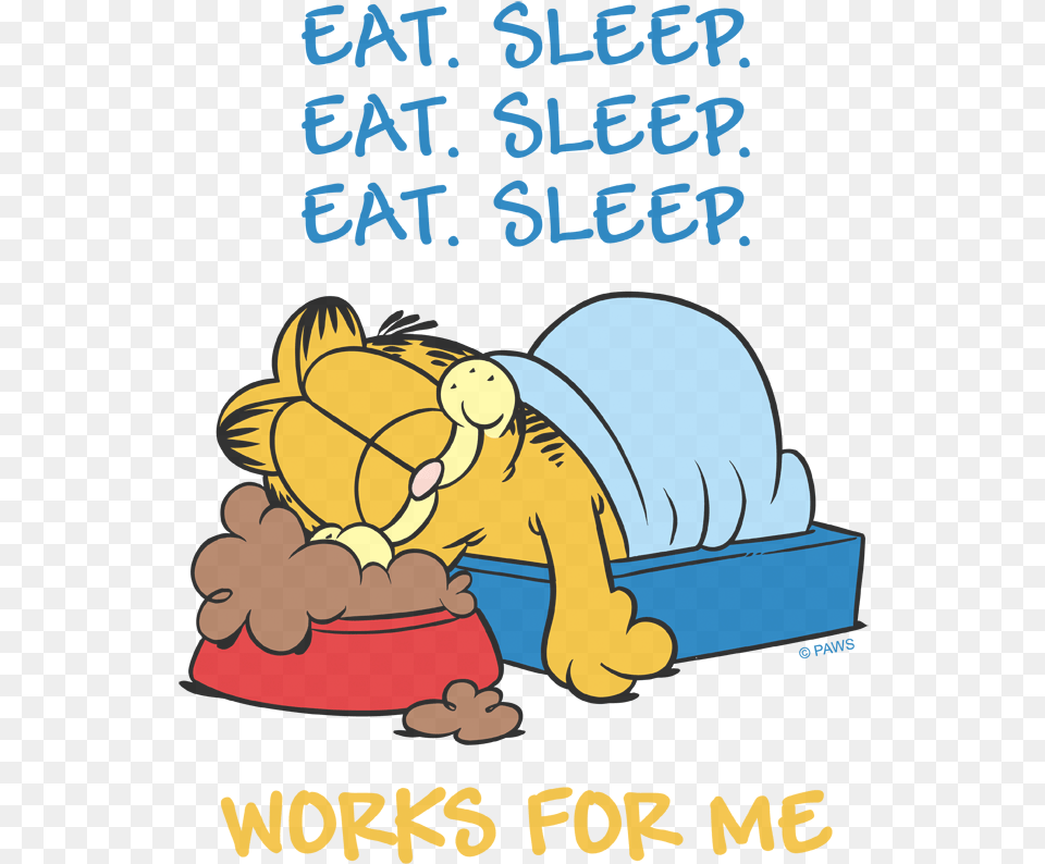 Garfield Works For Me Pullover Hoodie, Book, Publication, Bulldozer, Machine Free Png Download