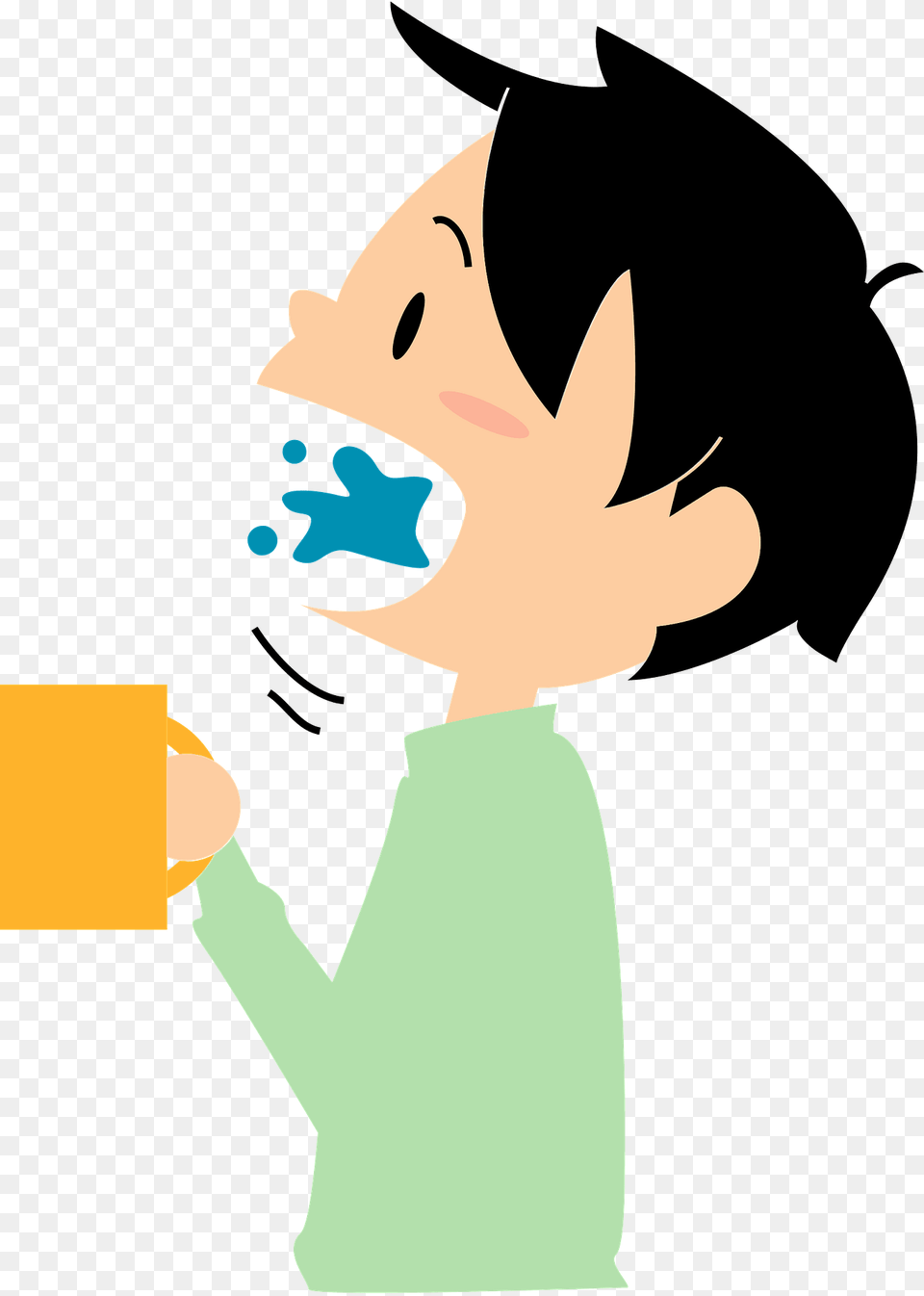 Gargling Boy Clipart, Baby, Person Free Png