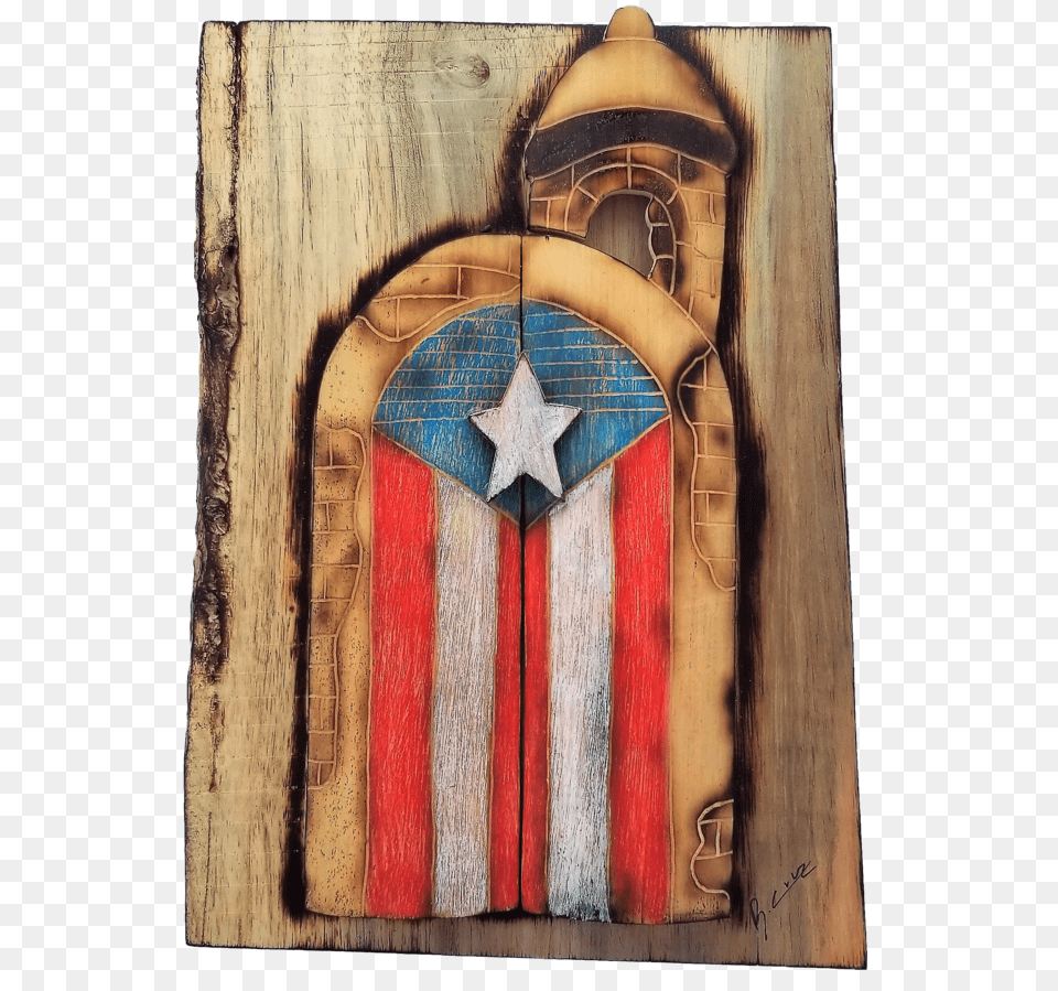 Garita Y Bandera, Wood, Cross, Symbol, Adult Png