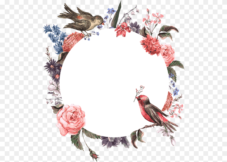 Garland, Animal, Bird, Finch, Pattern Free Transparent Png