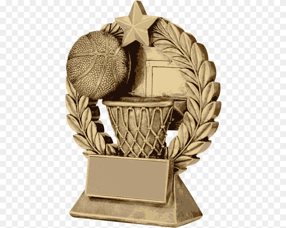 Garland Basketball Resin Trophy Basketball, Adult, Male, Man, Person Free Png
