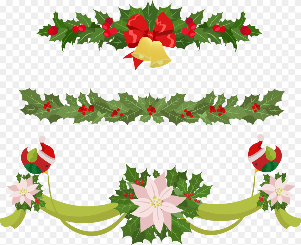 Garland Christmas Euclidean Vector Clip Art Christmas Wreath Decoration Clipart, Graphics, Flower, Flower Arrangement, Plant Png