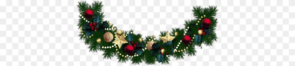 Garland Christmas Green, Accessories, Christmas Decorations, Festival Free Png Download