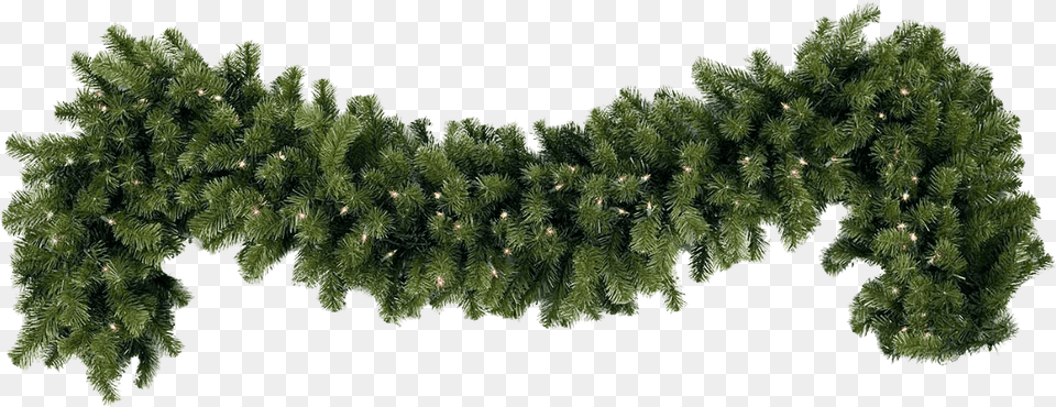 Garland Simple Christmas Transparent Background Christmas Garland, Moss, Pine, Plant, Tree Png