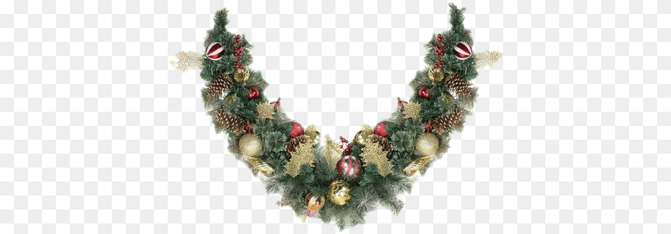 Garland Clipart Flower Black Christmas Tinsel Necklace Accessories, Jewelry Free Transparent Png