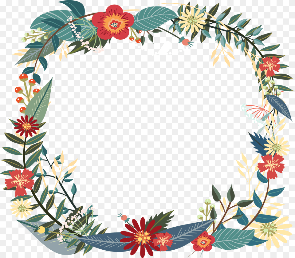 Garland Wreath Flower Garland, Art, Floral Design, Graphics, Pattern Png