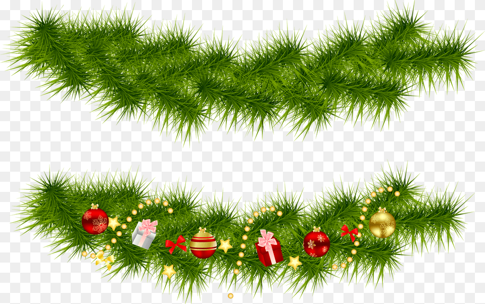Garlands Hd Christmas Tree Garland, Plant, Green, Accessories Png