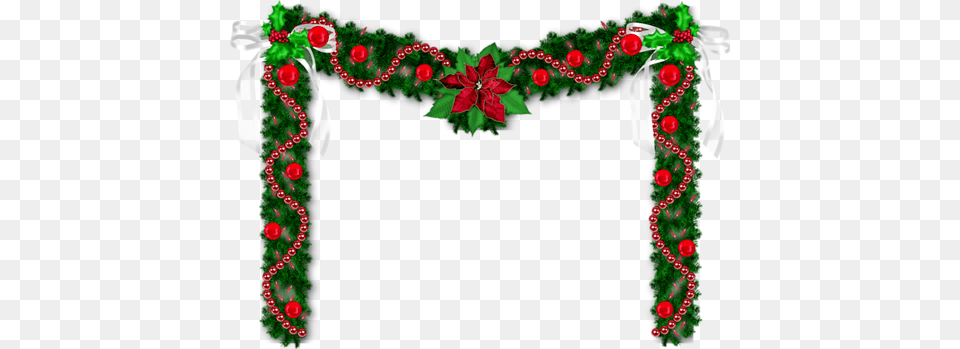 Garlandswag Christmas Door, Art, Floral Design, Graphics, Pattern Free Png Download
