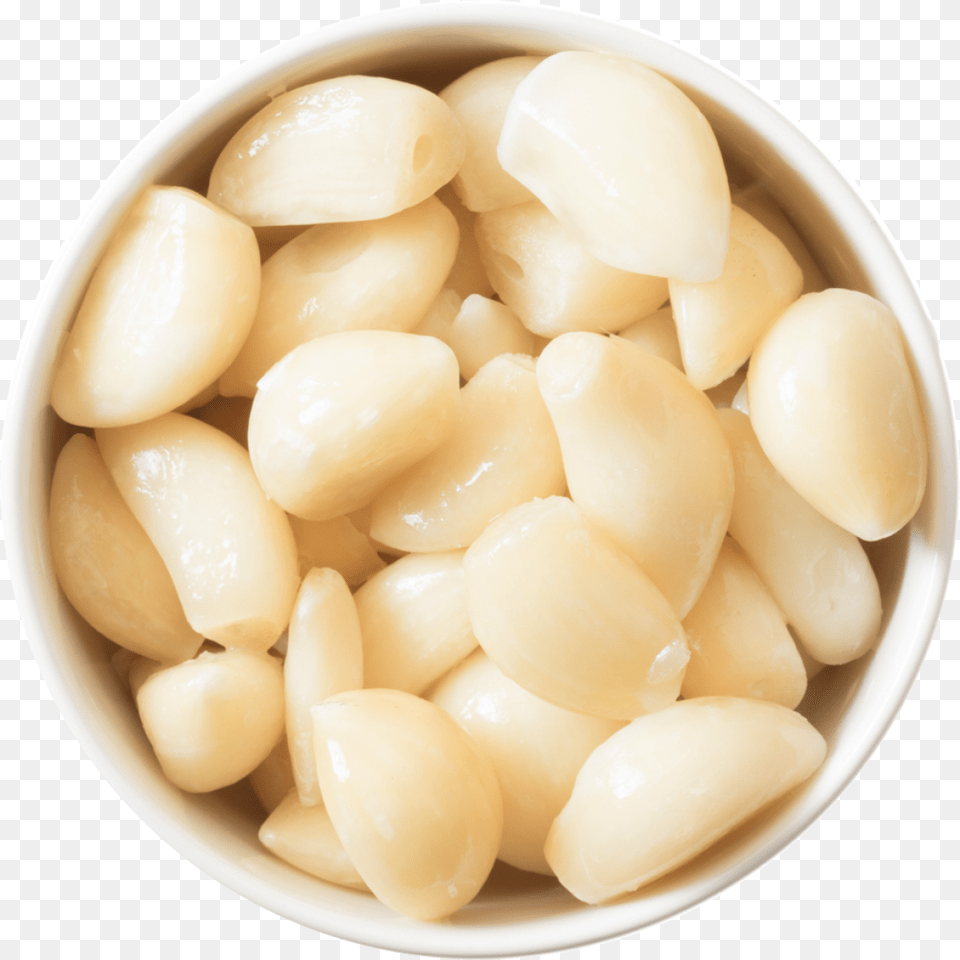 Garlic, Plate, Food, Produce, Plant Png