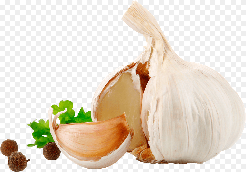 Garlic Background Garlic, Food, Produce, Plant, Vegetable Free Png Download
