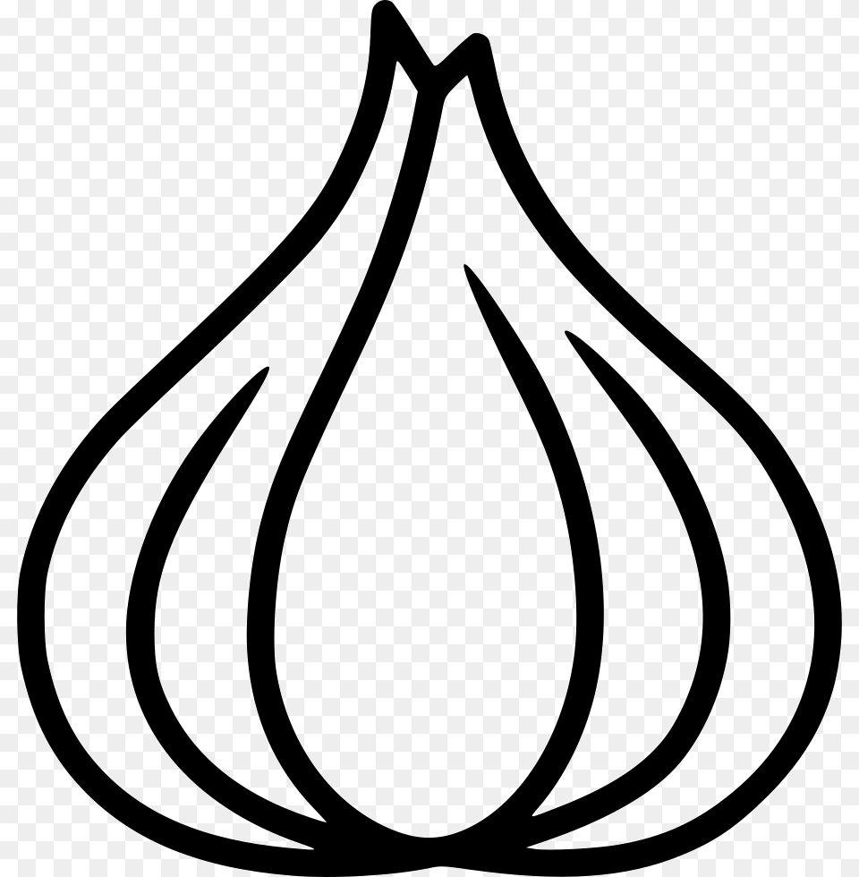 Garlic Bread Longaniza Clip Art Garlic Icon Stencil, Droplet, Food, Produce Free Png Download