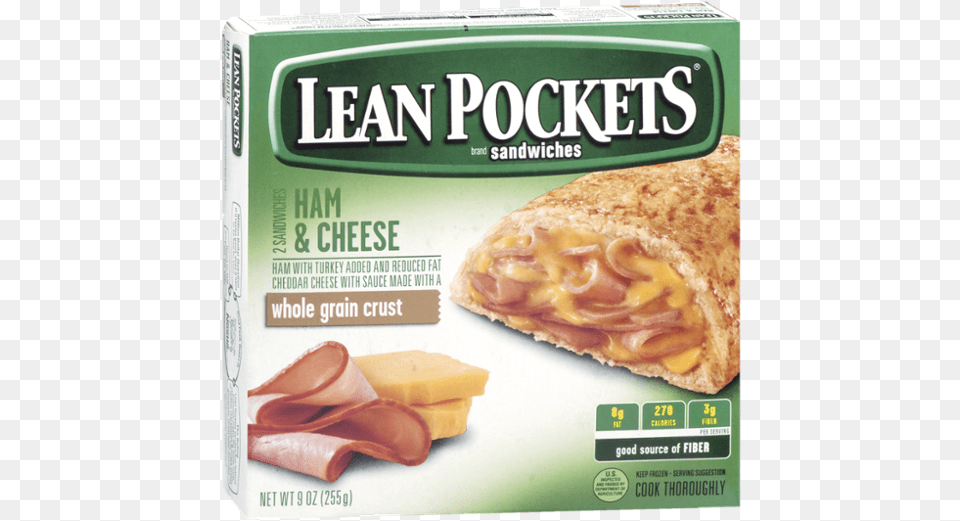 Garlic Chicken White Pizza Lean Pocket, Food, Ham, Meat, Pork Png Image