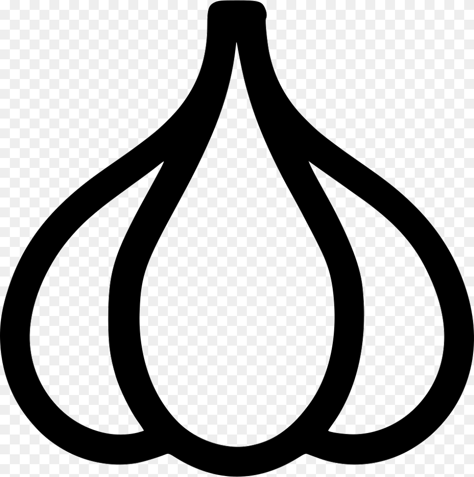 Garlic Garlic Icon, Stencil, Sticker, Bow, Weapon Png Image