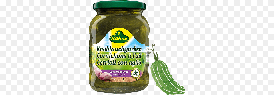 Garlic Gherkins With Dill And Garlic Spreewald Gherkins, Food, Pickle, Relish, Ketchup Free Transparent Png