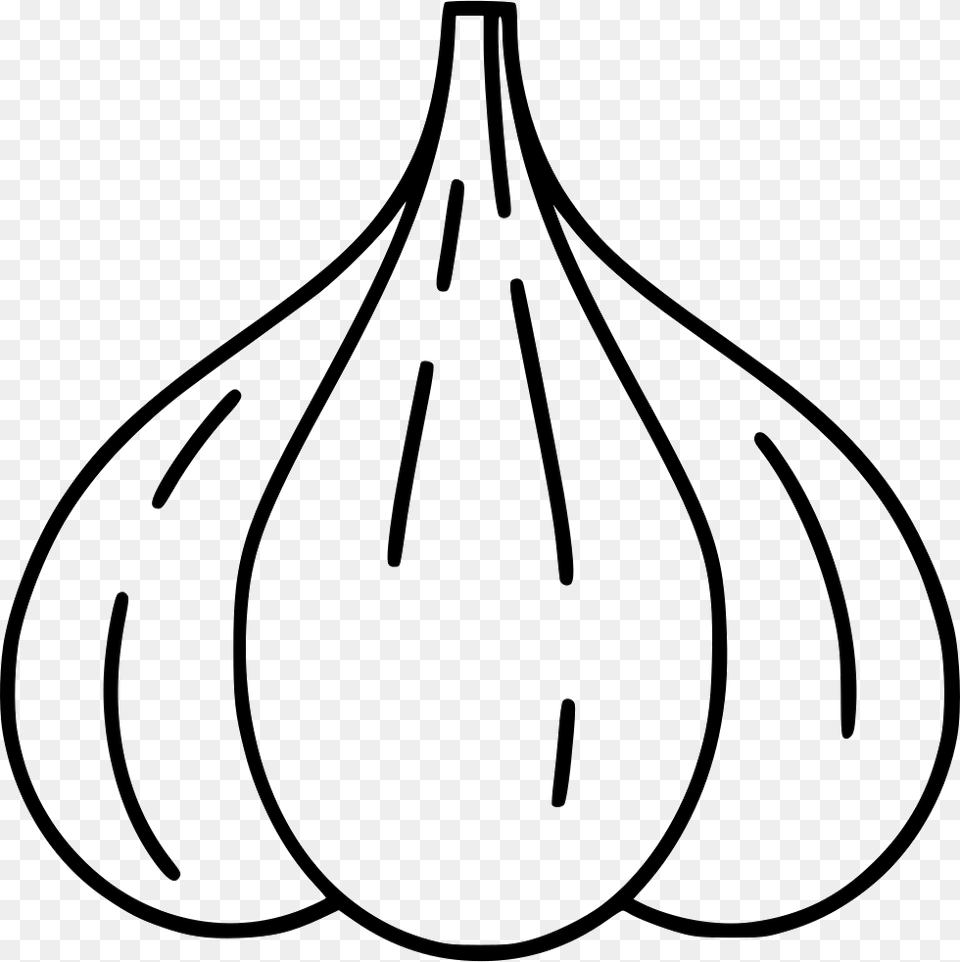 Garlic Icon Food, Produce, Stencil, Fruit Free Png Download