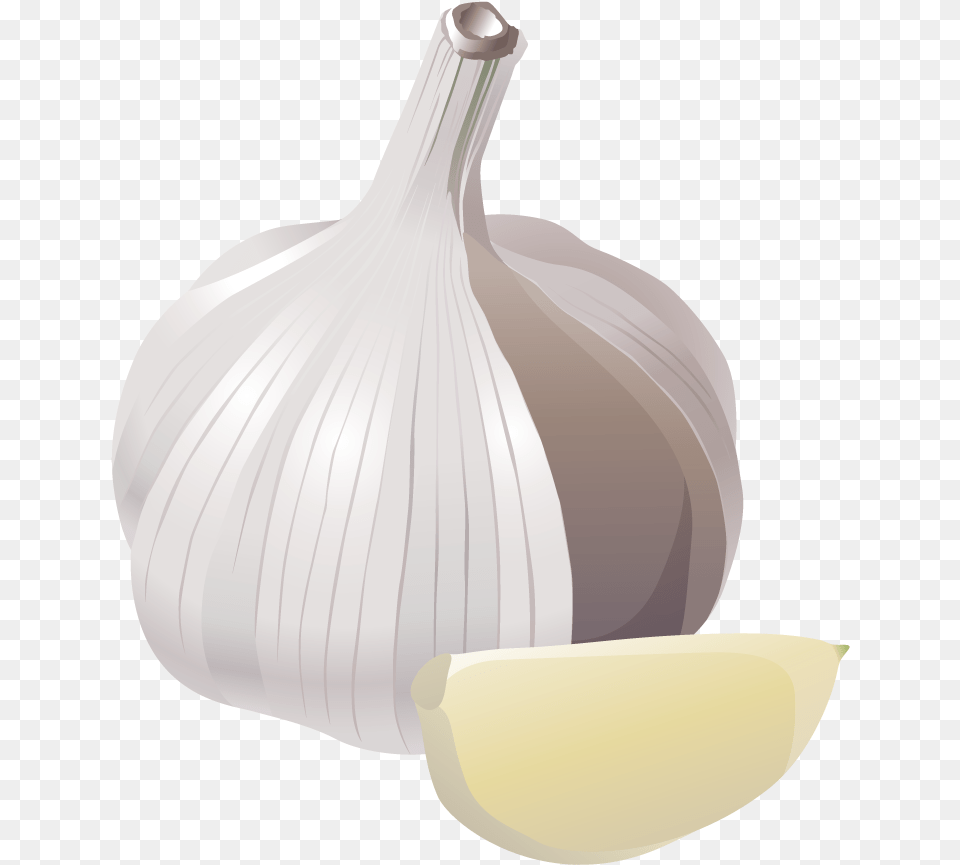 Garlic Veggie Burger Clip Art Clipart Images Of Garlic, Food, Produce, Plant, Vegetable Free Png Download