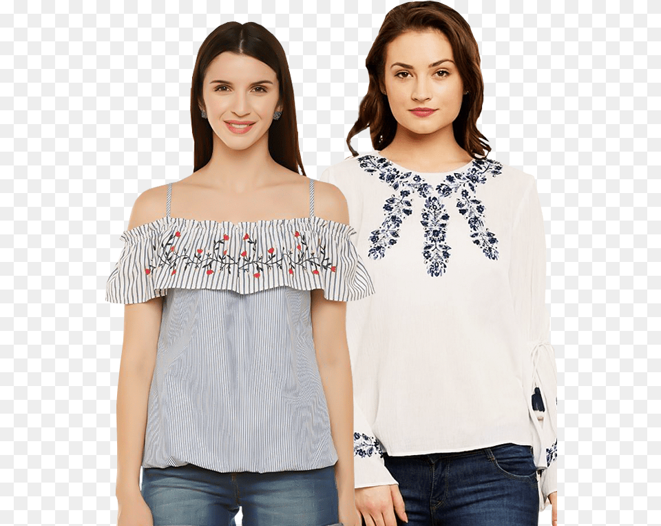 Garments Girl, Blouse, Clothing, Pants, Jeans Free Transparent Png